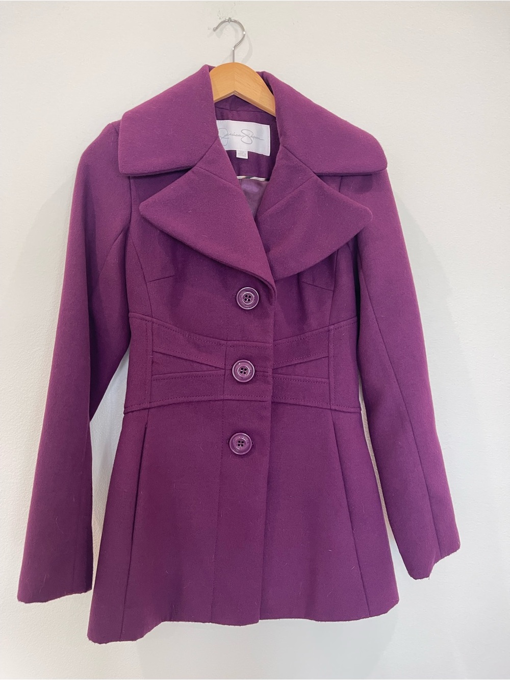 Jessica Simpson Purple Peacoat Jacket